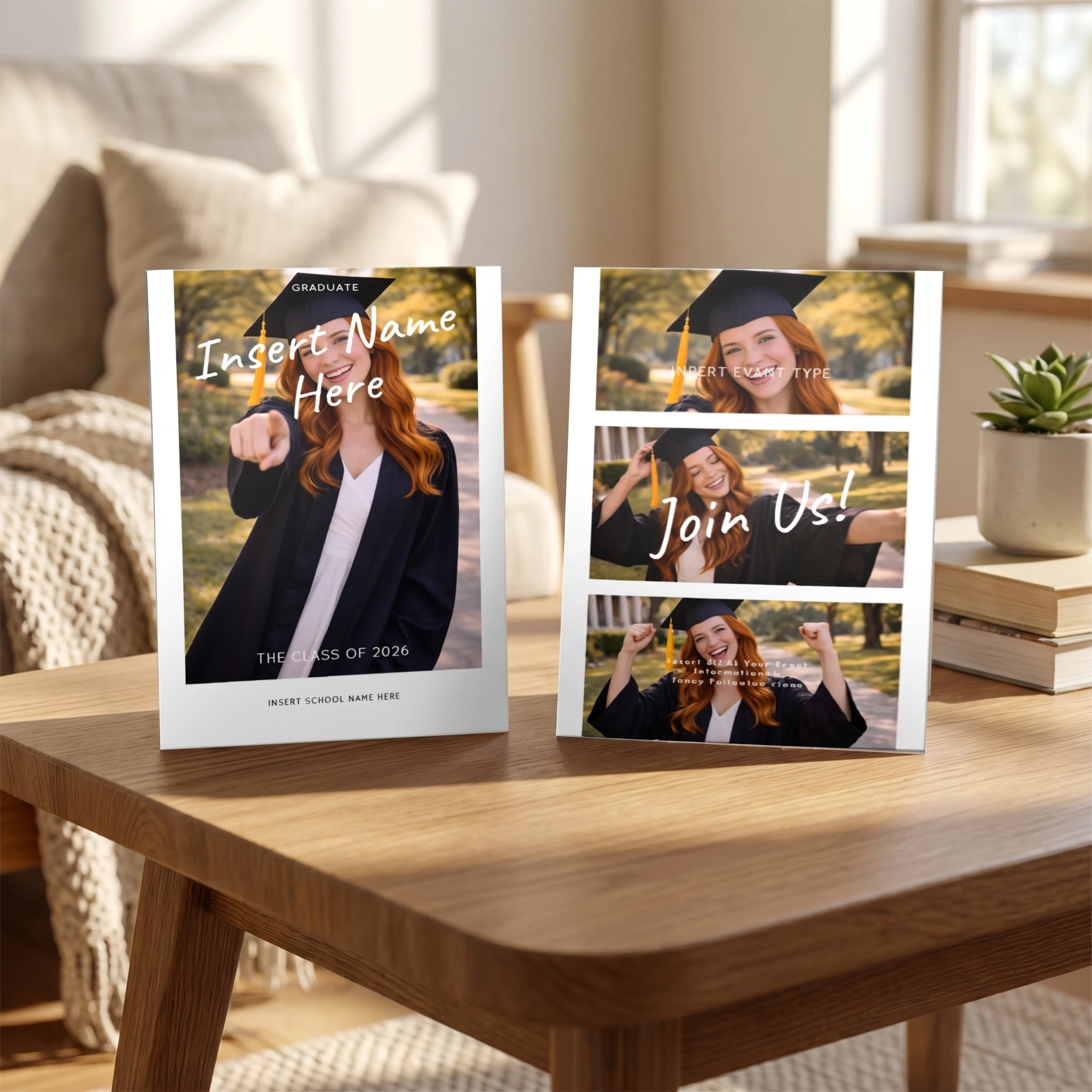Show details for Graduate CardPrint | Vertical, 4 Photos 