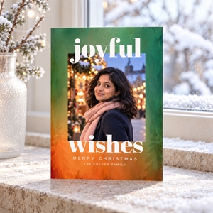 Show details for Holiday CardPrint | Vertical, 4 Photos