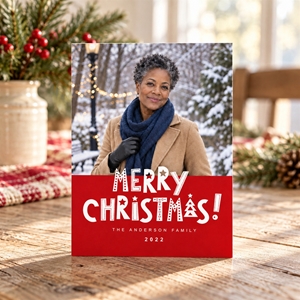 Show details for Holiday CardPrint | Vertical, 1-2 Photos