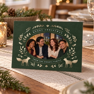 Show details for Holiday CardPrint | Horizontal, 4 Photos