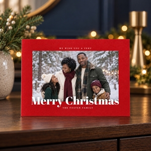 Show details for Holiday CardPrint | Horizontal, 3 Photos