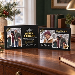 Show details for Holiday CardPrint | Horizontal, 3 Photos
