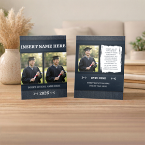 Show details for Graduate CardPrint | Vertical, 3 Photos