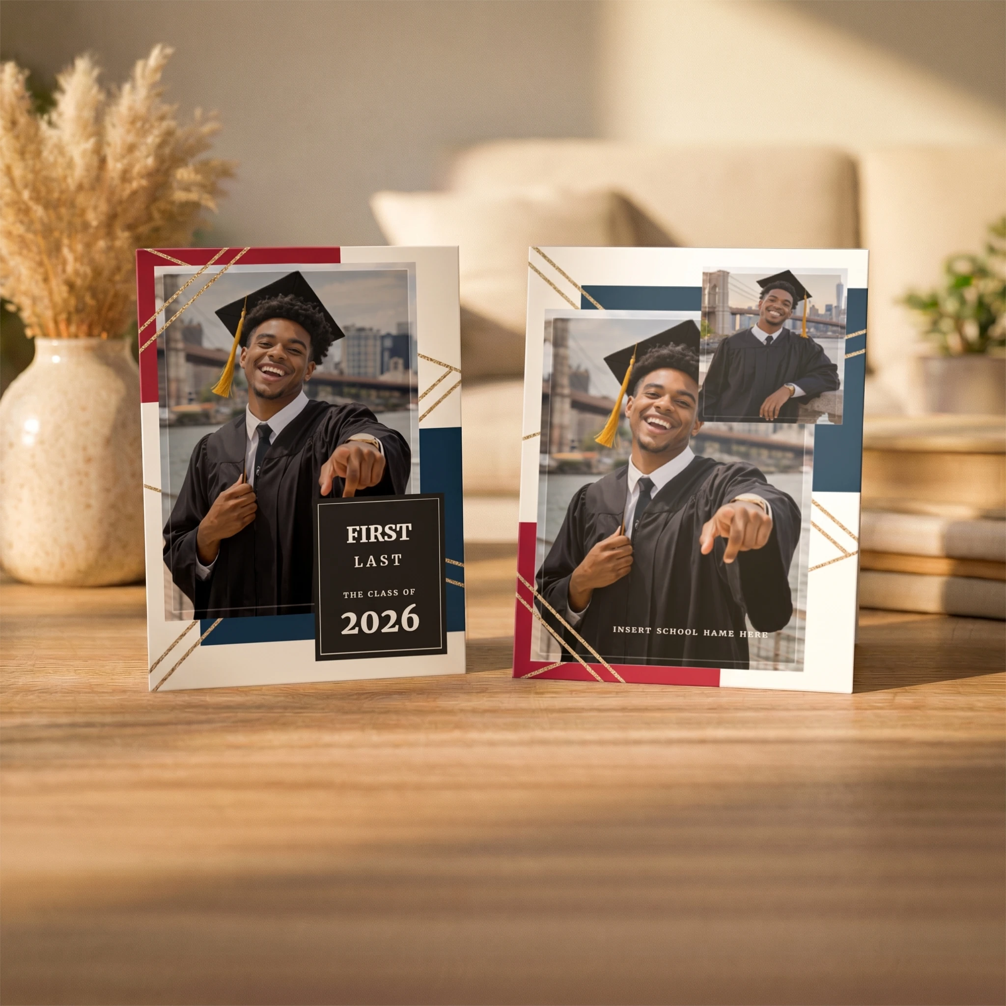 Show details for Graduate CardPrint | Vertical, 3 Photos