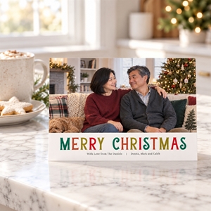 Show details for Holiday CardPrint | Horizontal, 3 Photos