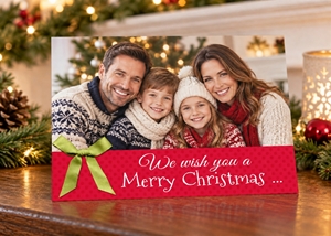 Show details for Holiday CardPrint | Horizontal, 1-2 Photos