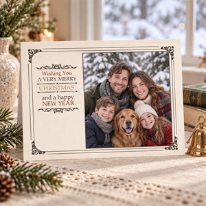 Show details for Holiday CardPrint | Horizontal, 1-2 Photos