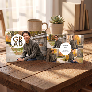 Show details for Graduate CardPrint | Horizontal, 5-6 Photos