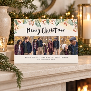 Show details for Holiday CardPrint | Horizontal, Single-Sided
