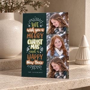 Show details for Holiday CardPrint | Vertical, 7+ Photos