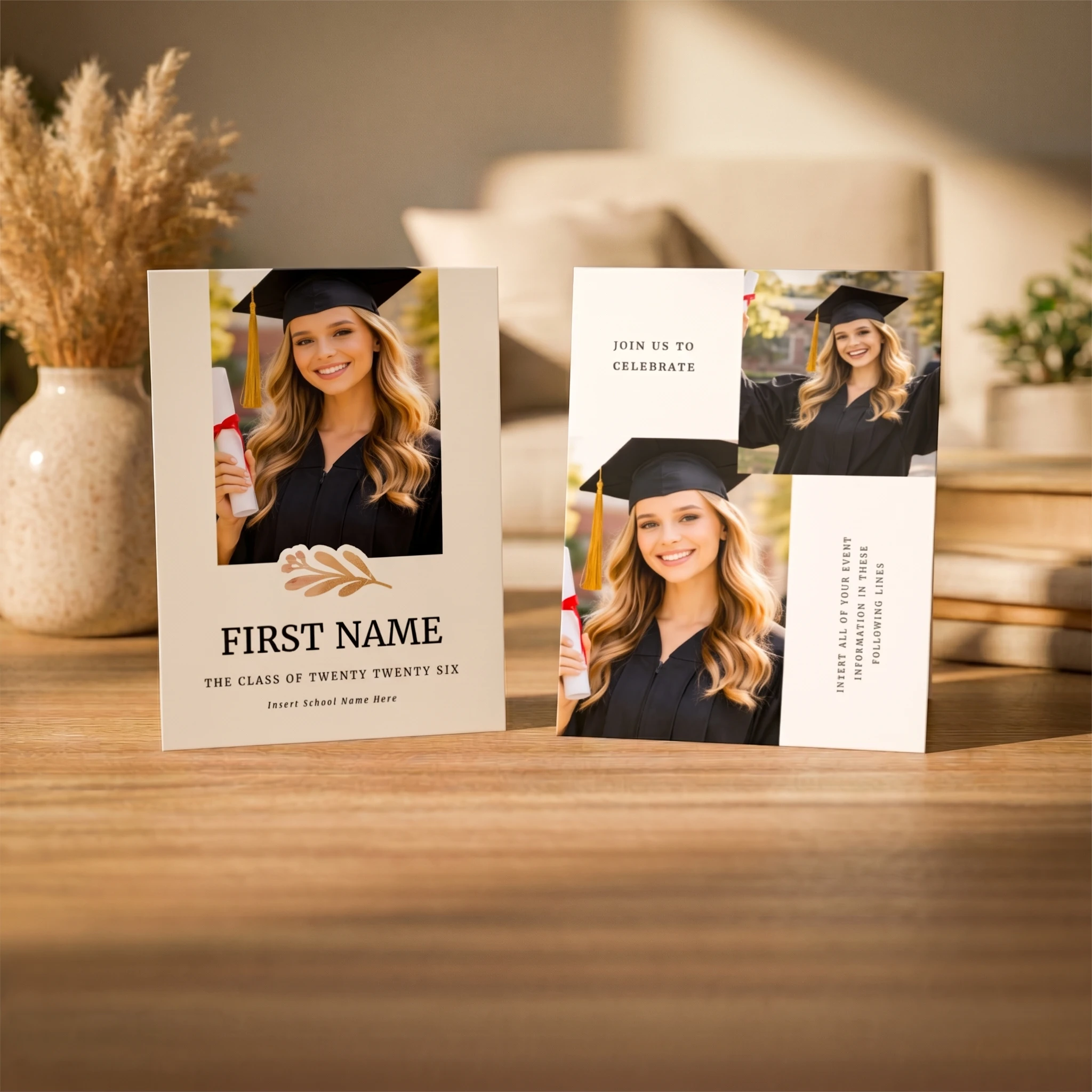 Show details for Graduate CardPrint | Vertical, 3 Photos