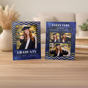 Show details for Graduate CardPrint | Vertical, 4 Photos 