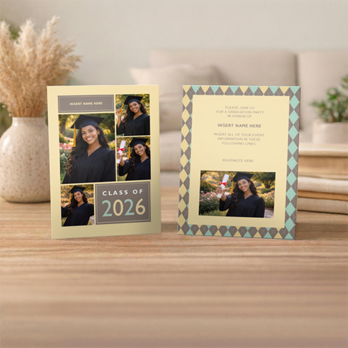 Show details for Graduate CardPrint | Vertical, 5-6 Photos