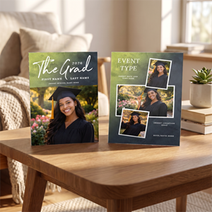 Show details for Graduate CardPrint | Vertical, 4 Photos 