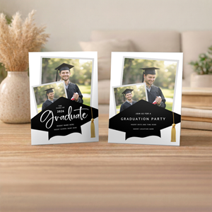 Show details for Graduate CardPrint | Vertical, 3 Photos