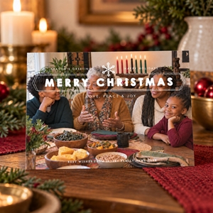 Show details for Holiday CardPrint | Horizontal, Single-Sided