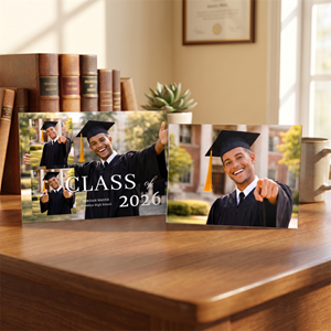 Show details for Graduate CardPrint | Horizontal, 4 Photos