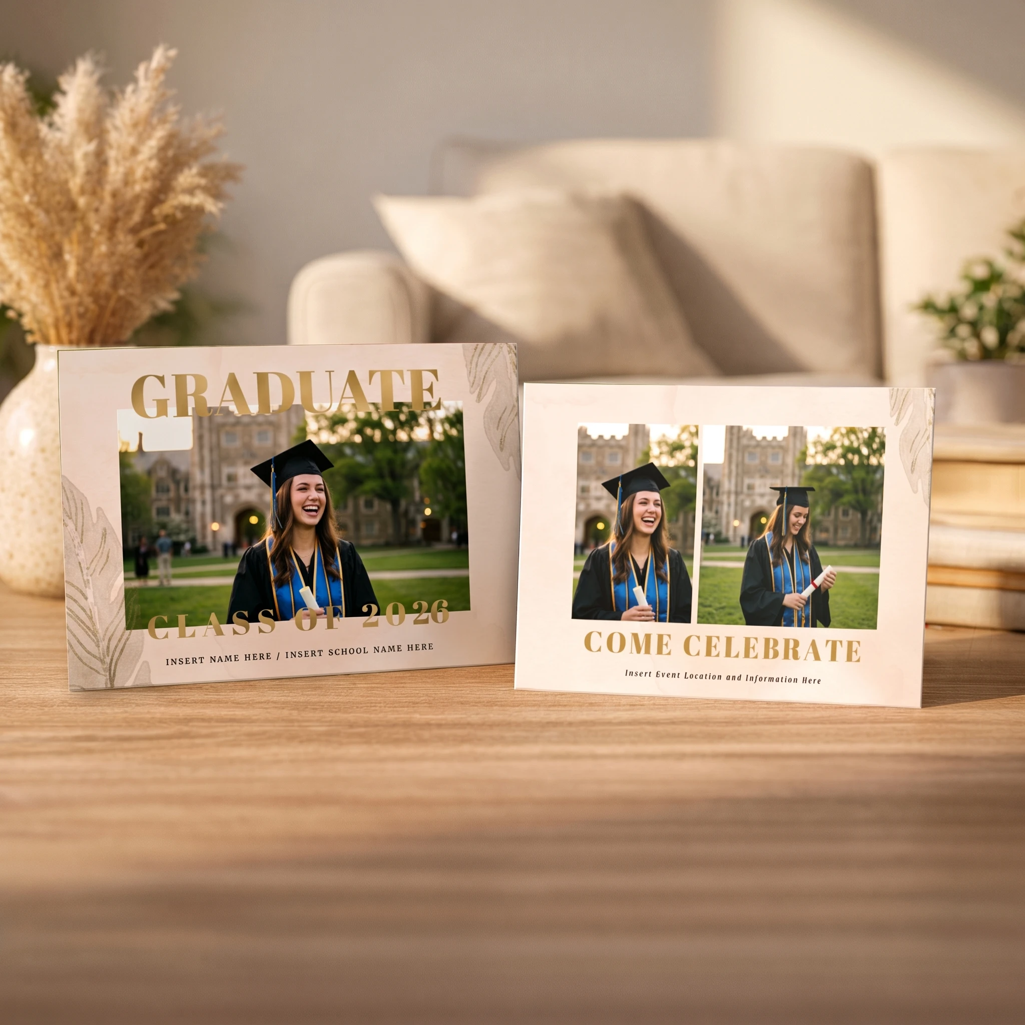 Show details for Graduate CardPrint | Horizontal, 3 Photos