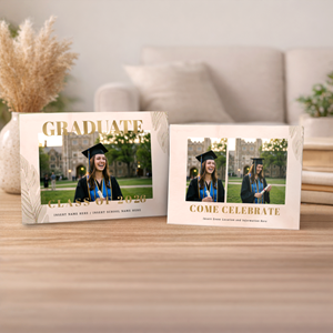 Show details for Graduate CardPrint | Horizontal, 3 Photos