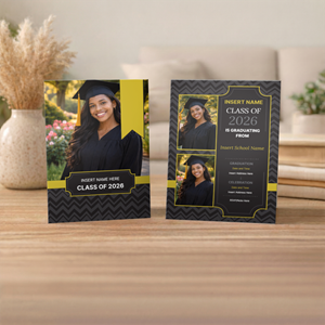 Show details for Graduate CardPrint | Vertical, 3 Photos