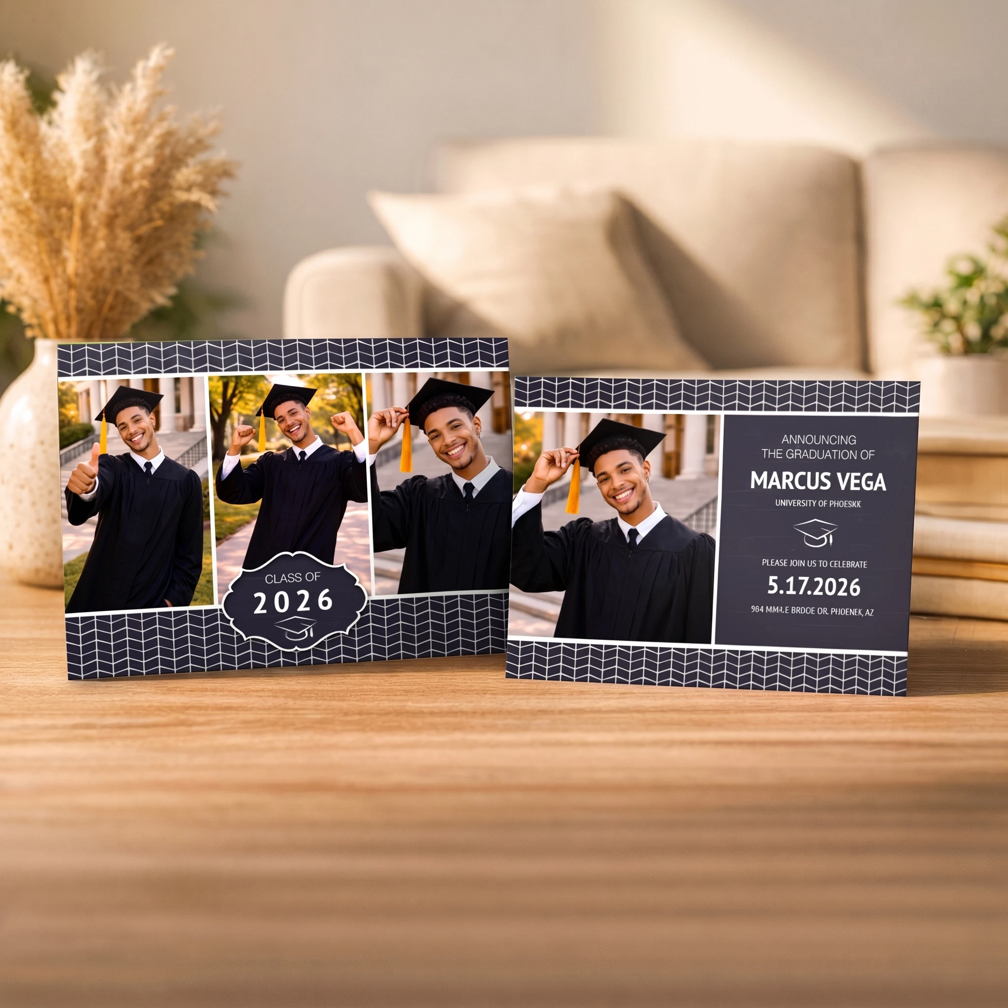 Show details for Graduate CardPrint | Horizontal, 4 Photos